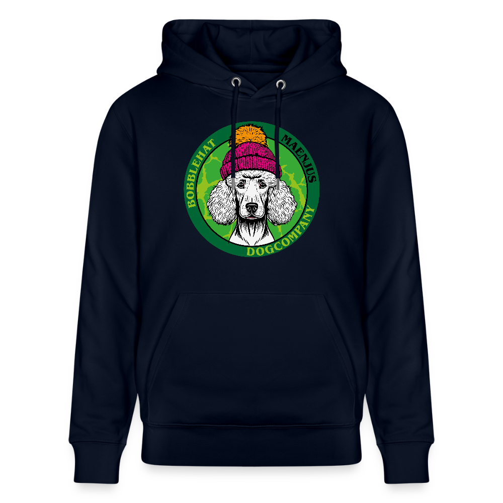 SUnisex Bio-Hoodie mit BOBBLEHAT DOGCOMPANY PRINT - Navy