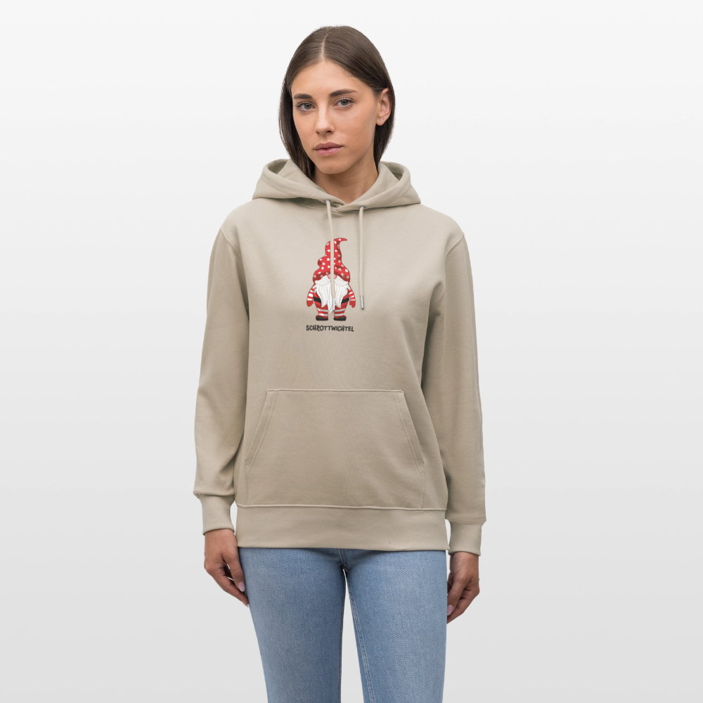 Unisex Bio-Hoodie mit SCHROTTWICHTEL PRINT - Beige