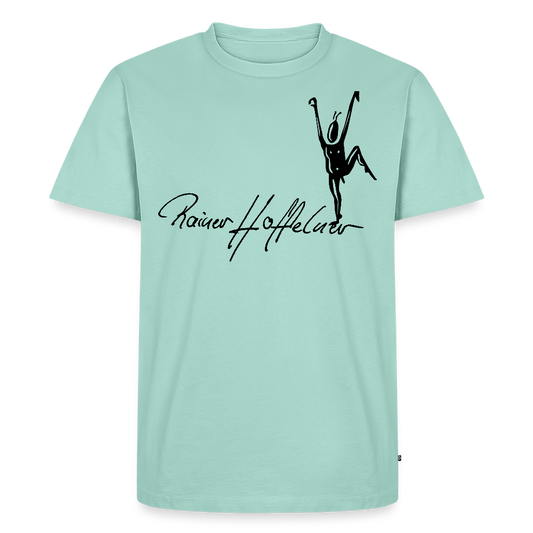 Männer Premium T-Shirt mit TUSCHEMÄNNCHEN PRINT - Mint