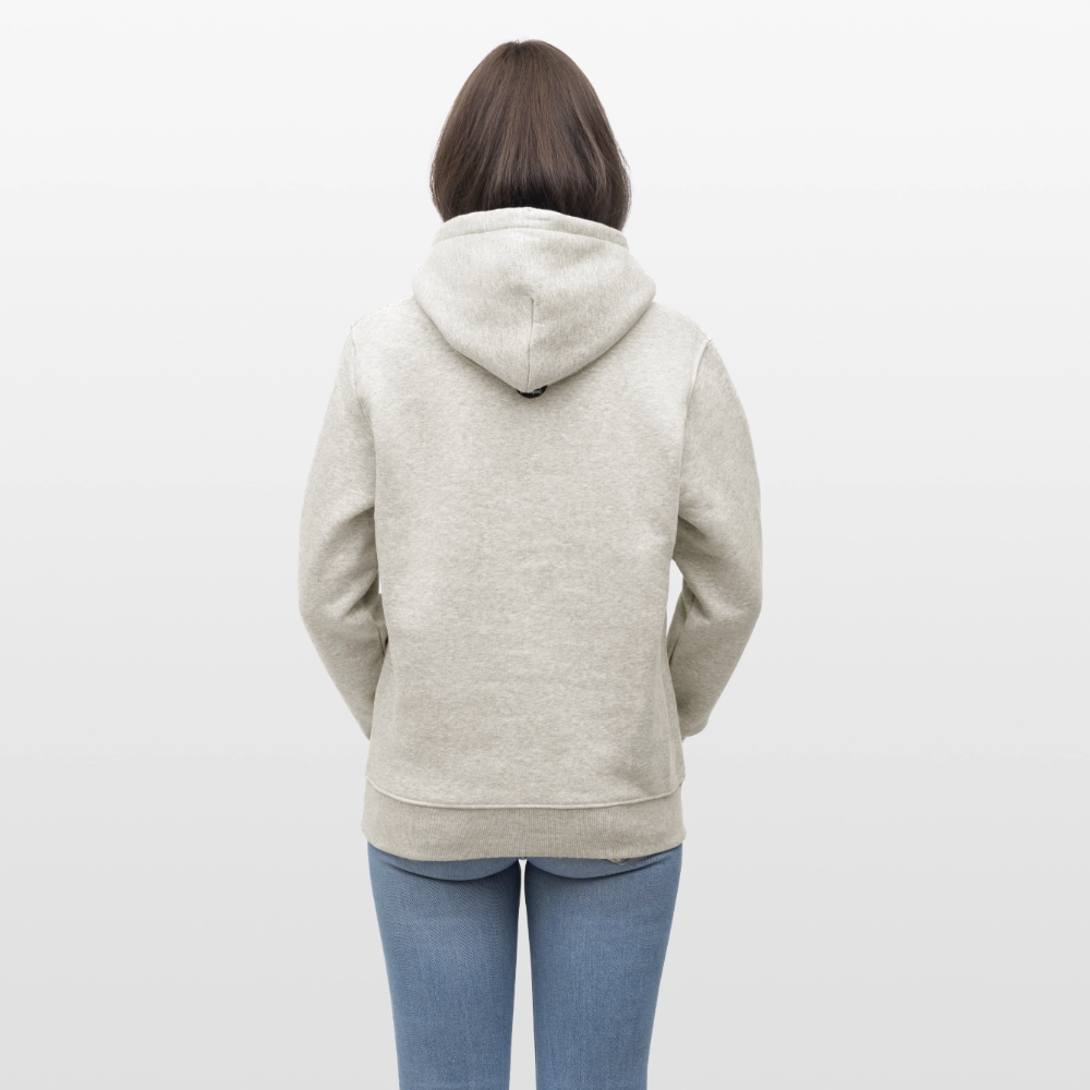 Unisex Hoodie mit ISCH GRAD SCHWIERIG PRINT - Beige meliert