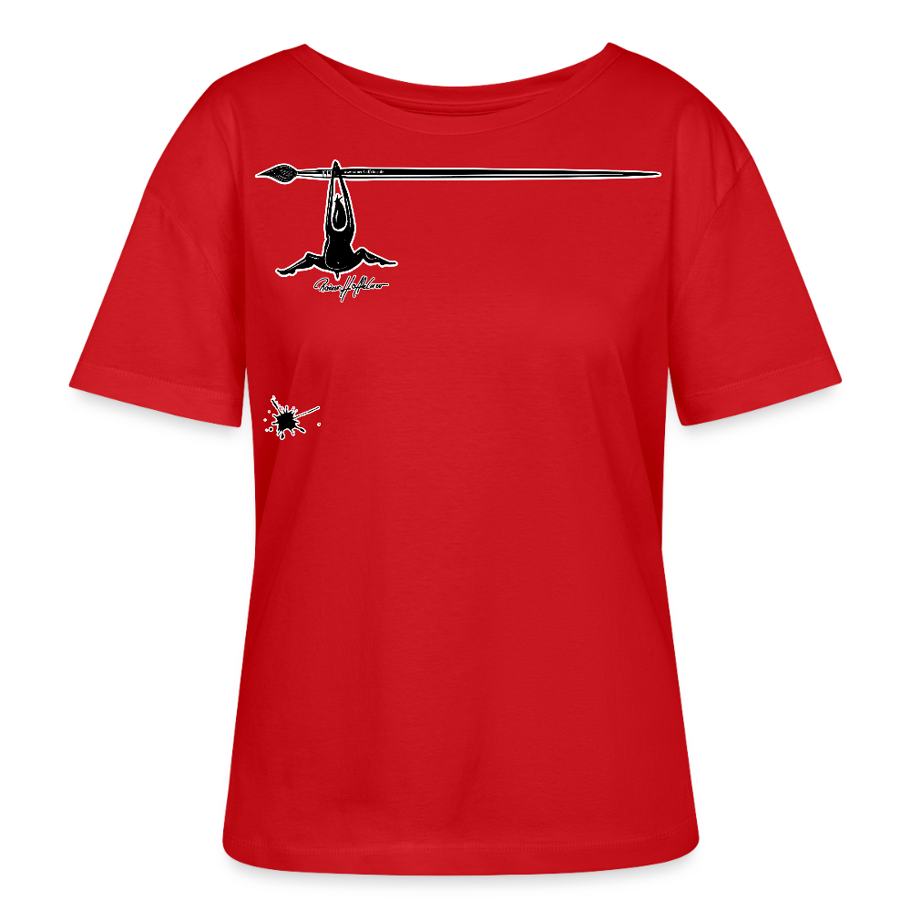 Frauen T-Shirt mit MÄNNLE PRINT - Rot