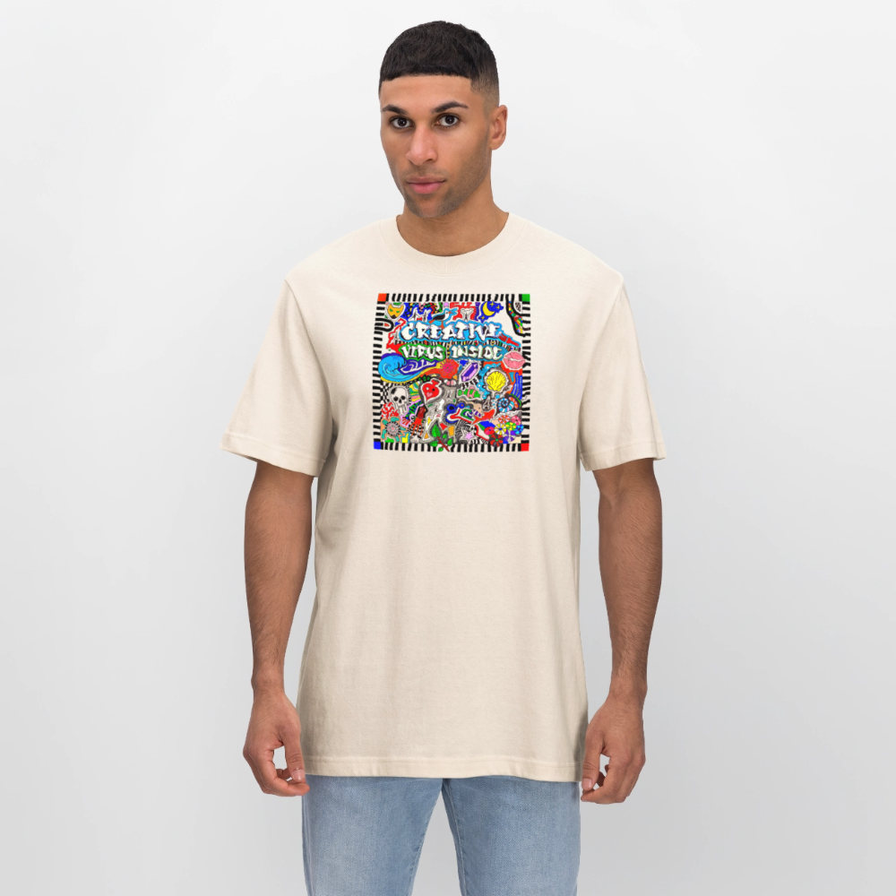 Unisex Bio-T-Shirt mit CREATIVE VIRUS INSIDE PRINT - Naturweiß