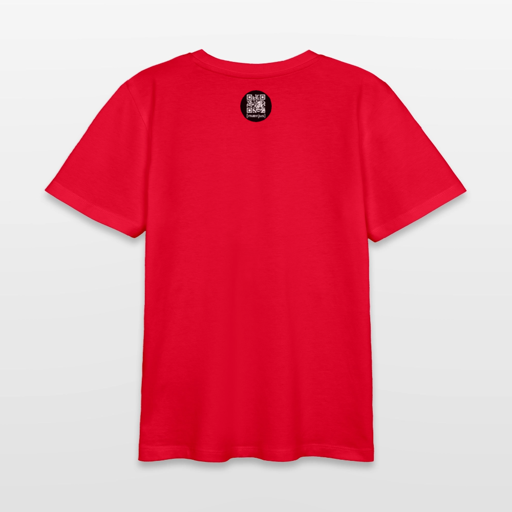 MNJS TEENS Bio T-Shirt mit BE DIFFERENT PRINT - Rot
