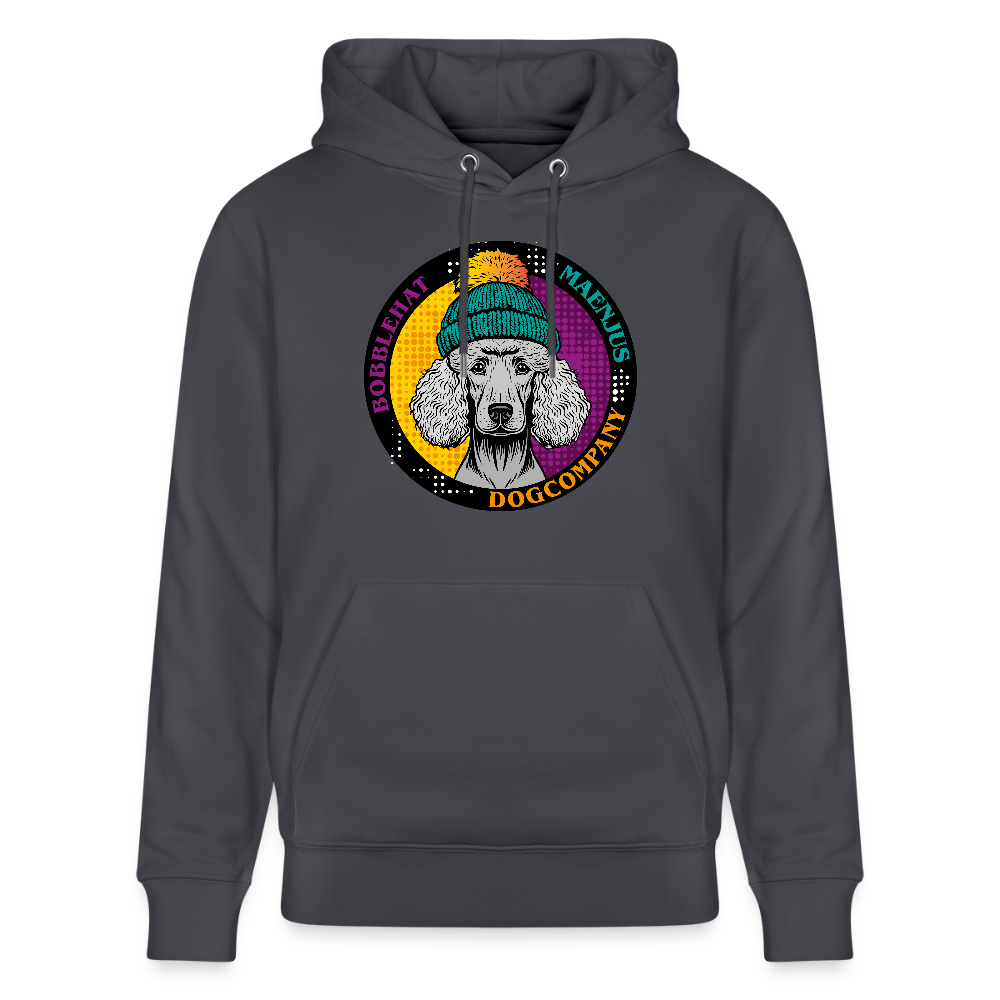 SUnisex Bio-Hoodie mit BOBBLEHAT DOGCOMPANY PRINT - Indigoblau