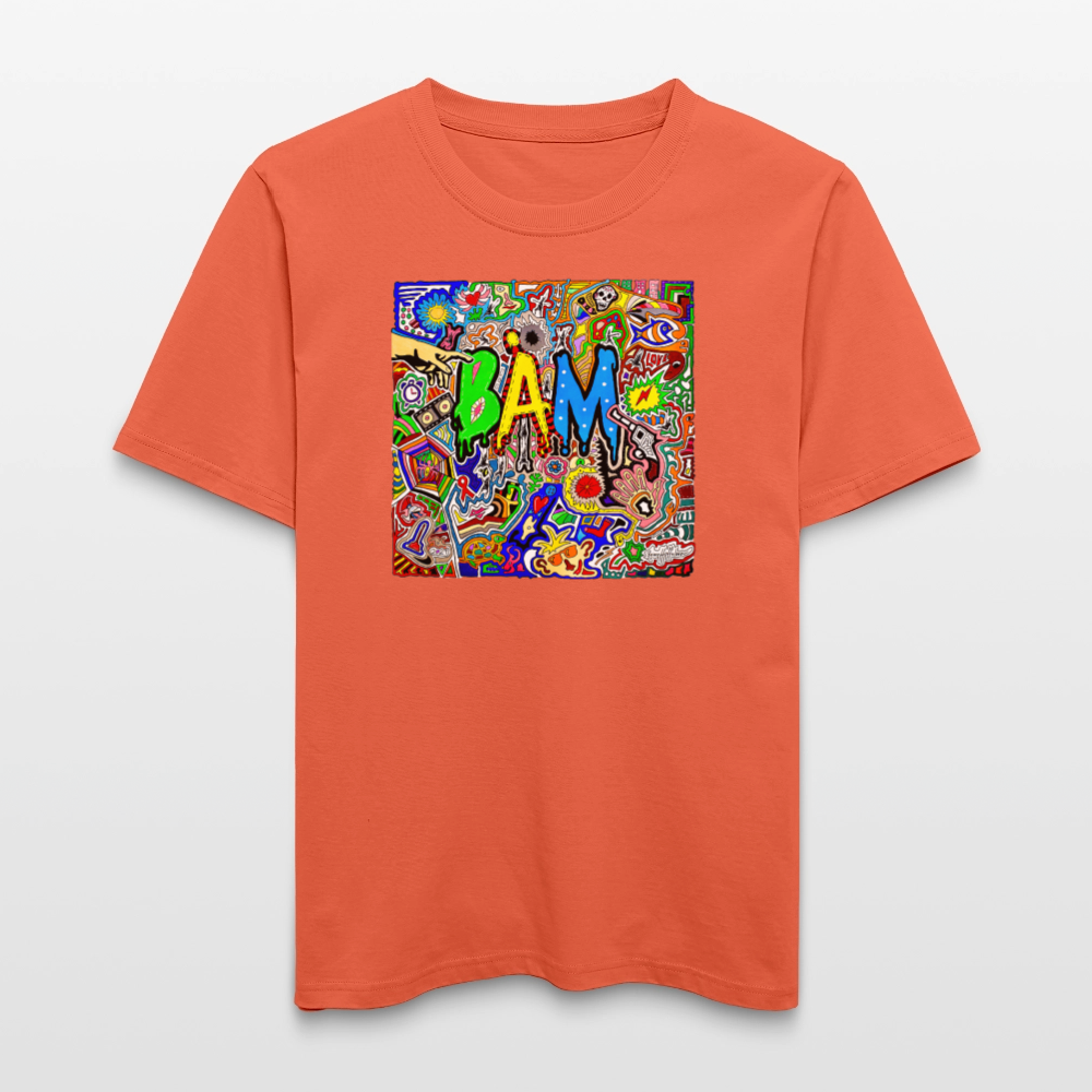 Unisex Bio-T-Shirt mit BÄM PRINT - Hellrot