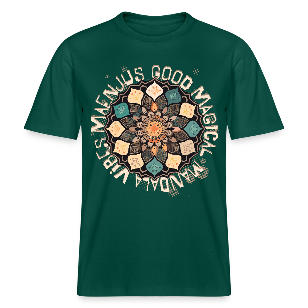 Unisex Bio-T-Shirt mit MANDALA VIBES PRINT - Forest