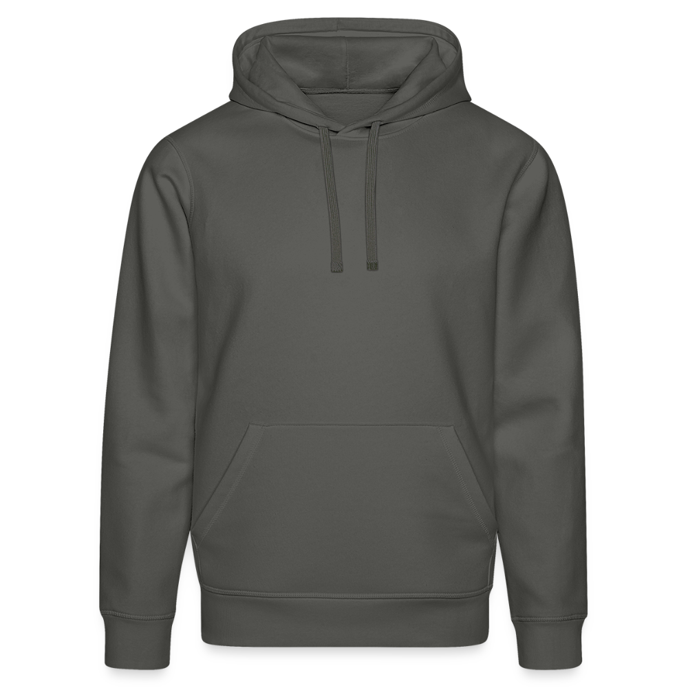 Unisex Bio-Hoodie mit DELICATEZZA SARDINE PRINT Rückseite - Anthrazit