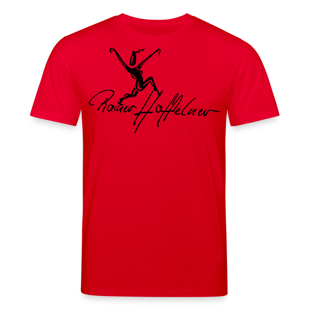 Unisex Bio-T-Shirt mit TUSCHEWEIBCHEN PRINT - Rot
