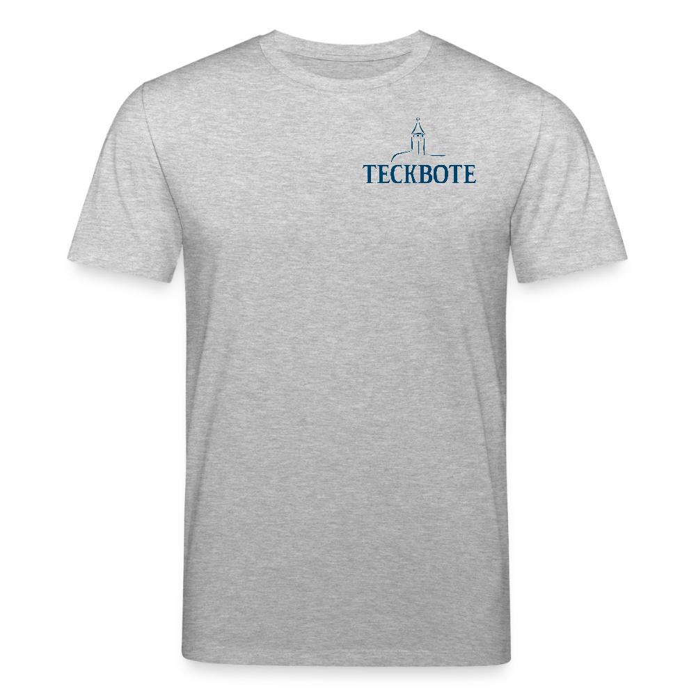 Unisex Bio-T-Shirt mit TECKBOTE PRINT - Grau meliert