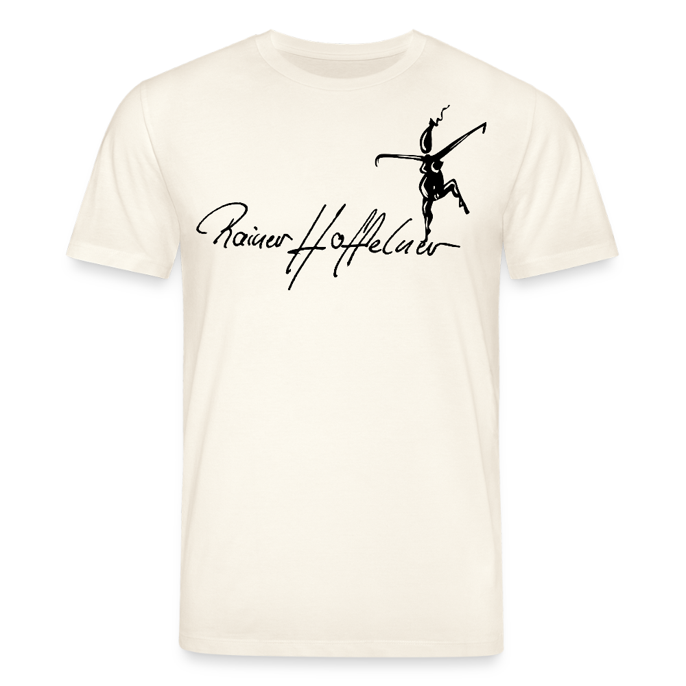 Unisex Bio-T-Shirt mit TUSCHEWEIBCHEN PRINT - Naturweiß