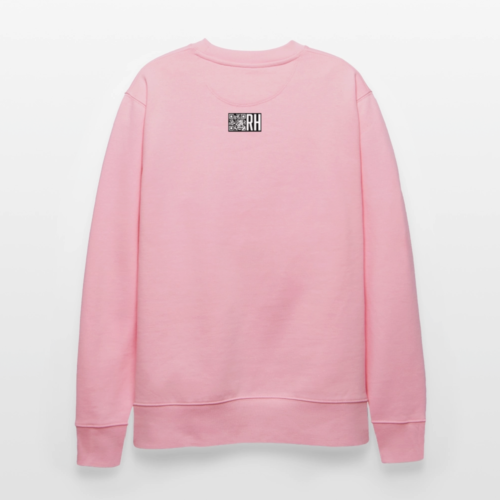 Unisex Bio-Sweatshirt mit ICE ICE BABY PRINT - Hellrosa