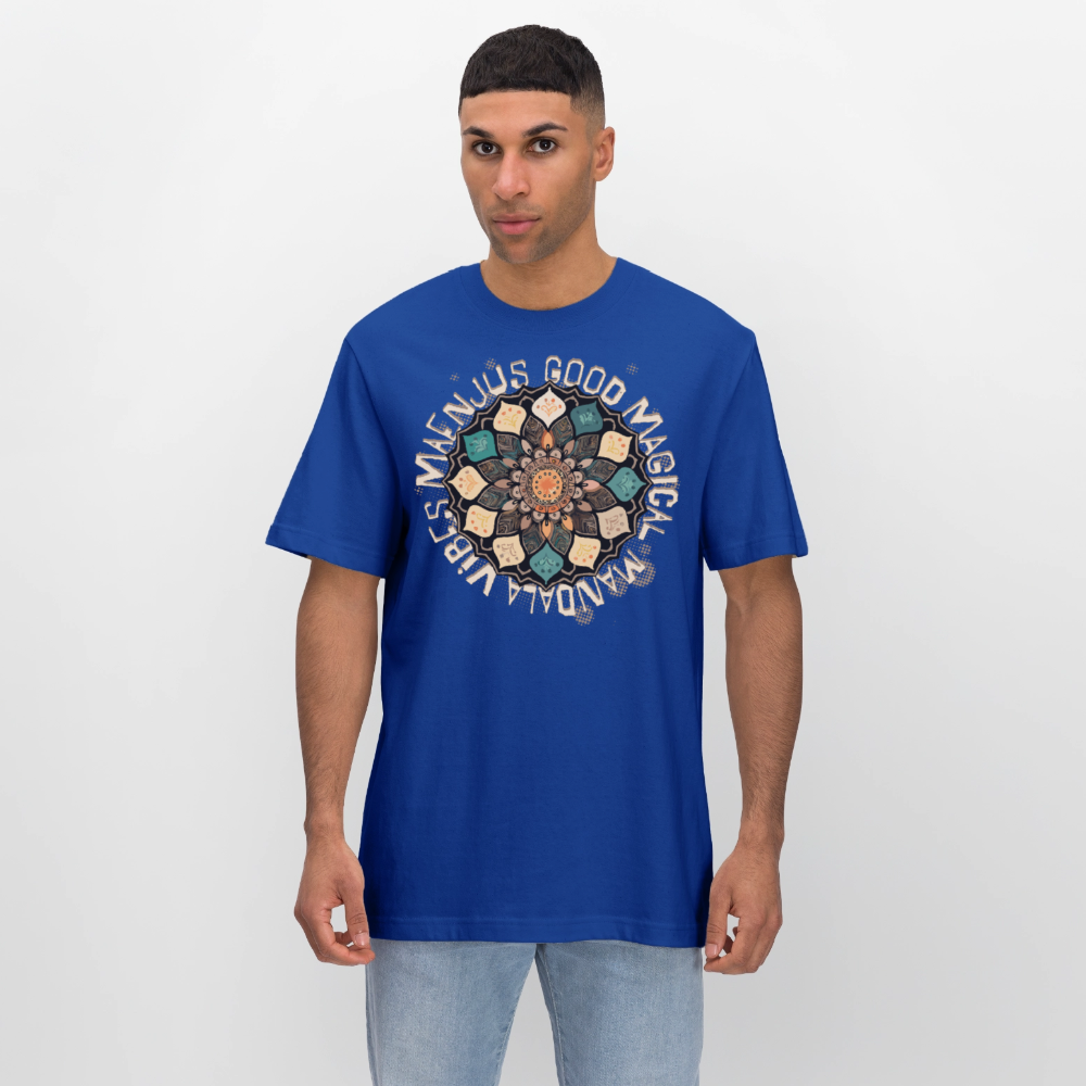 Unisex Bio-T-Shirt mit MANDALA VIBES PRINT - Dunkelblau