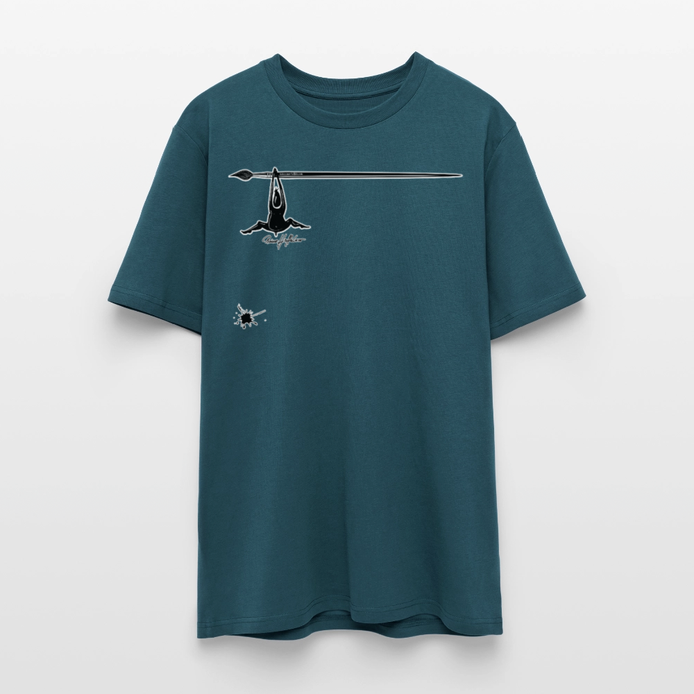 Unisex Bio-T-Shirt mit MÄNNLE PRINT - Dunkles Petrol