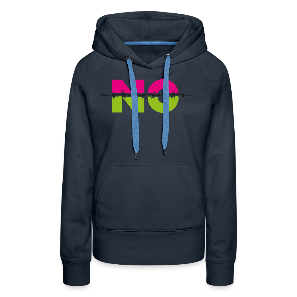 Frauen Premium Hoodie mit NO PRINT - Navy