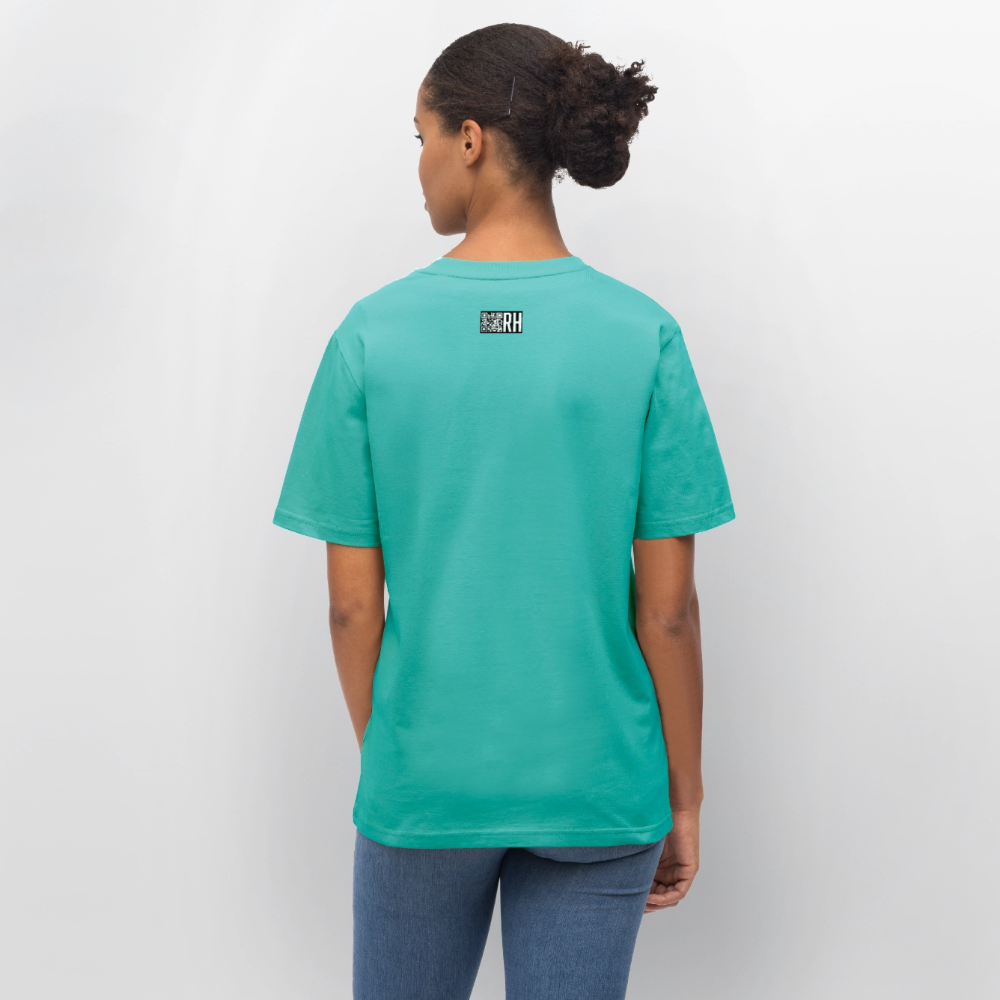 Unisex Bio-T-Shirt mit ICE ICE BABY PINGUIN PRINT - Poolblau