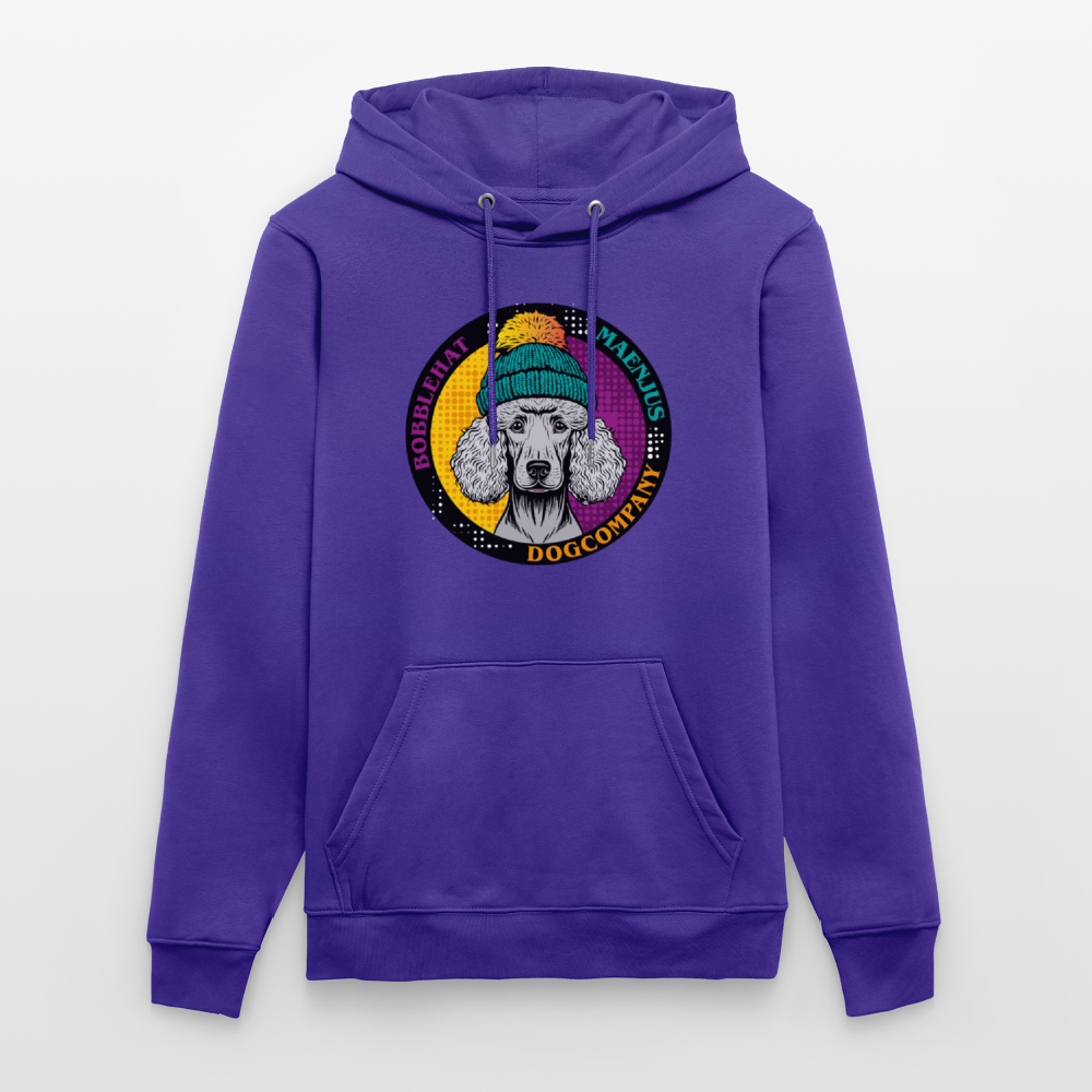 SUnisex Bio-Hoodie mit BOBBLEHAT DOGCOMPANY PRINT - Purple Love