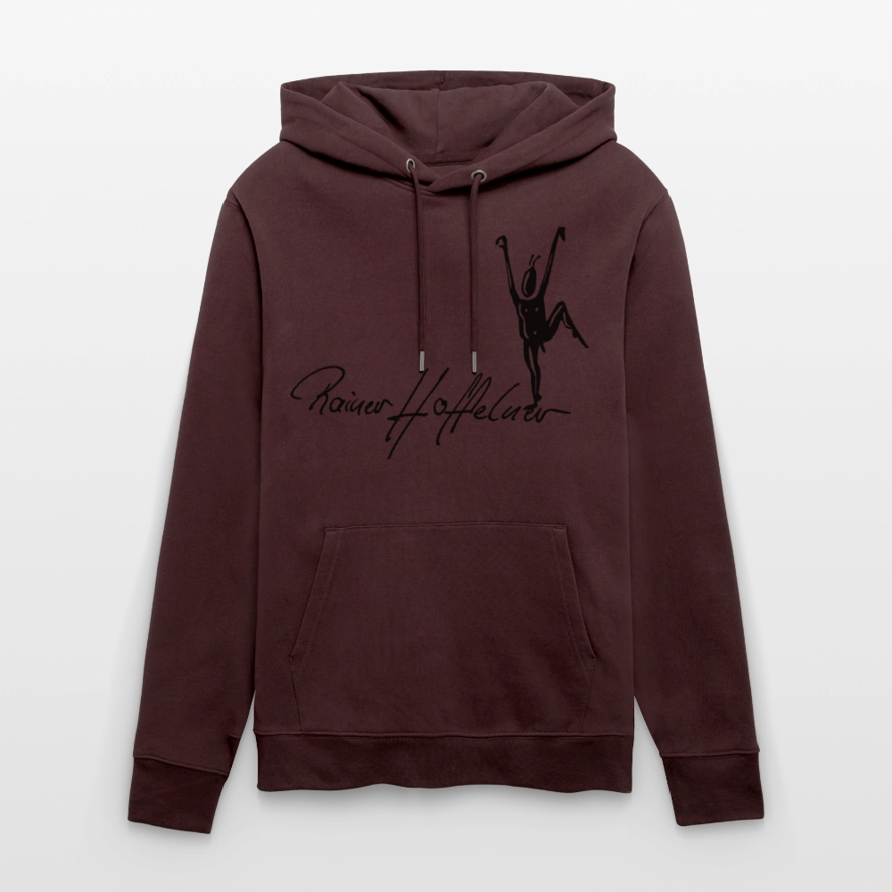 Unisex Bio-Hoodie mit TUSCHEMÄNNCHEN PRINT - Maroon