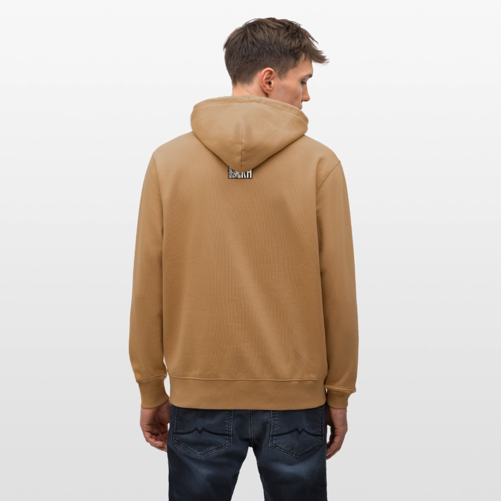 Unisex Bio-Hoodie mit TUSCHEMÄNNCHEN PRINT - Karamell