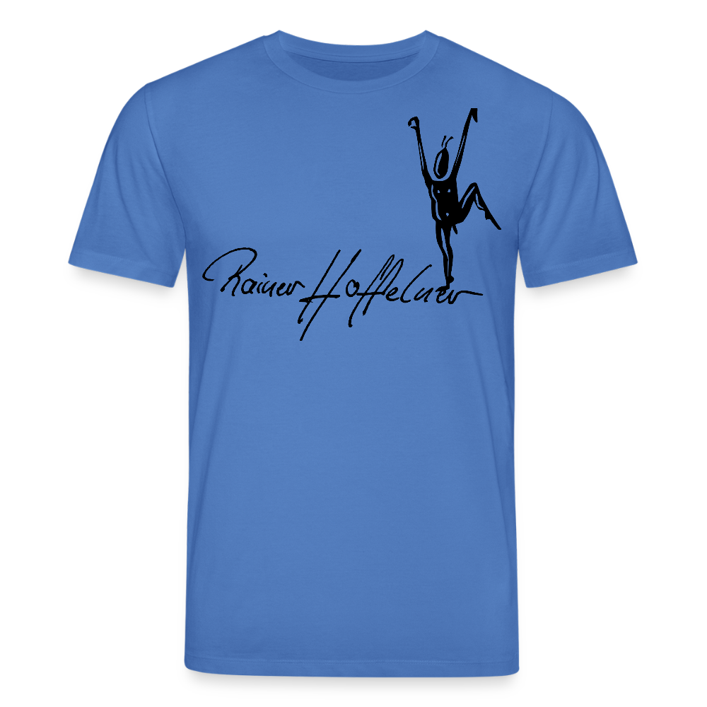Unisex Bio-T-Shirt mit TUSCHEMÄNNCHEN PRINT - Achtsames Blau