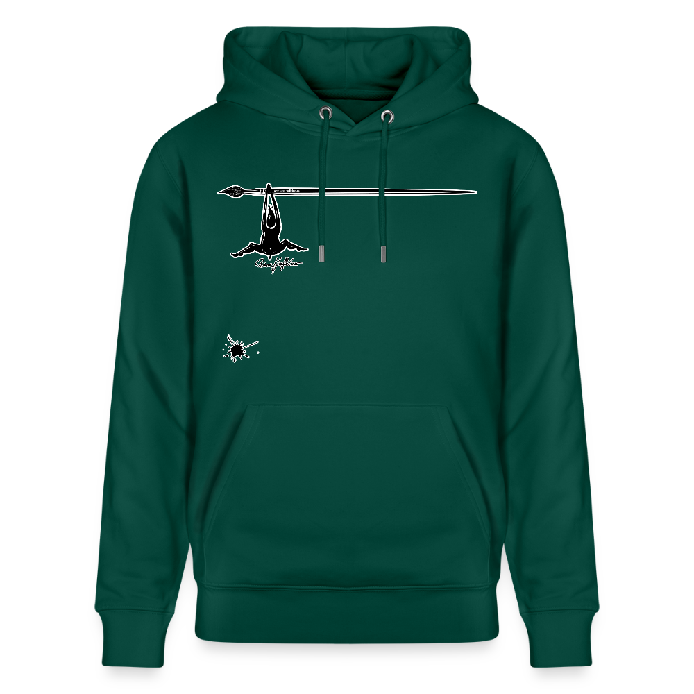 Unisex Hoodie mit TUSCHEMÄNNCHEN PRINT - Forest