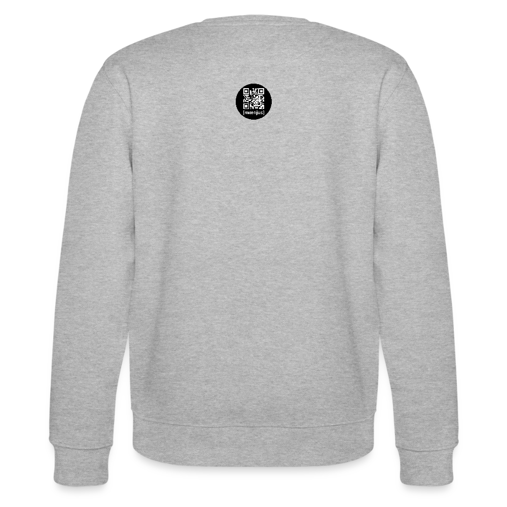 Unisex Bio-Sweatshirt mit BOBBLEHAT DOGCOMPANY PRINT - Grau meliert