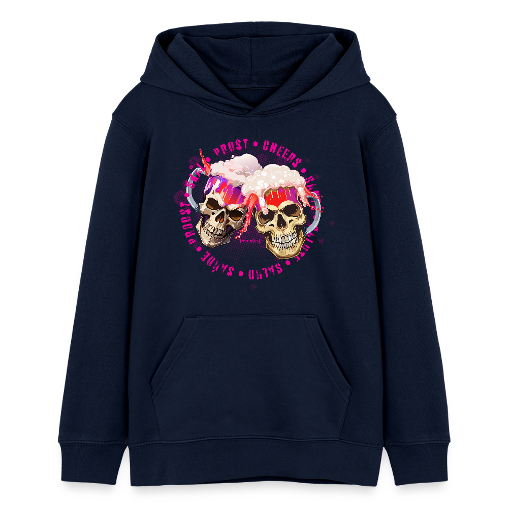 Teens Bio-Hoodie mit OKTOBERFEST EDITION GIRLS PRINT - Navy