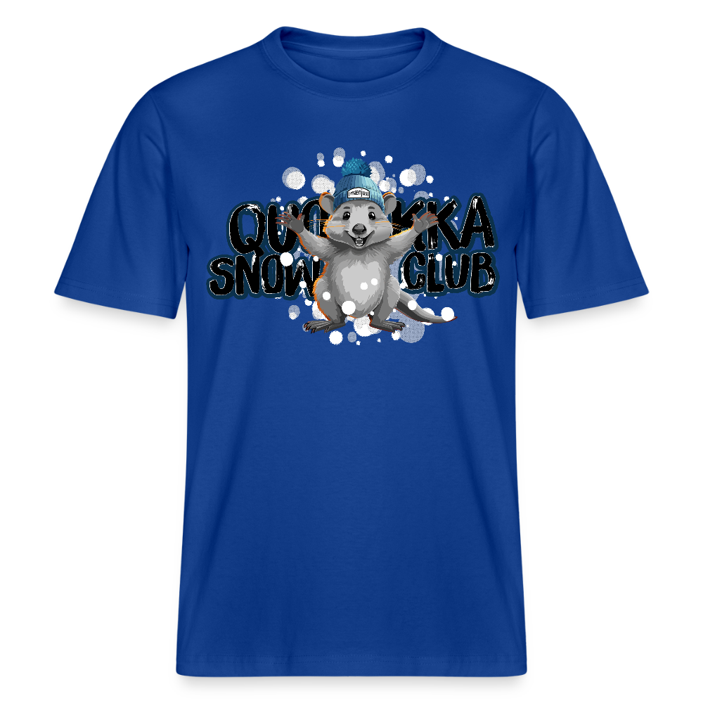 Unisex Bio-T-Shirt mit QUOKKA SNOWCLUB PRINT - Dunkelblau