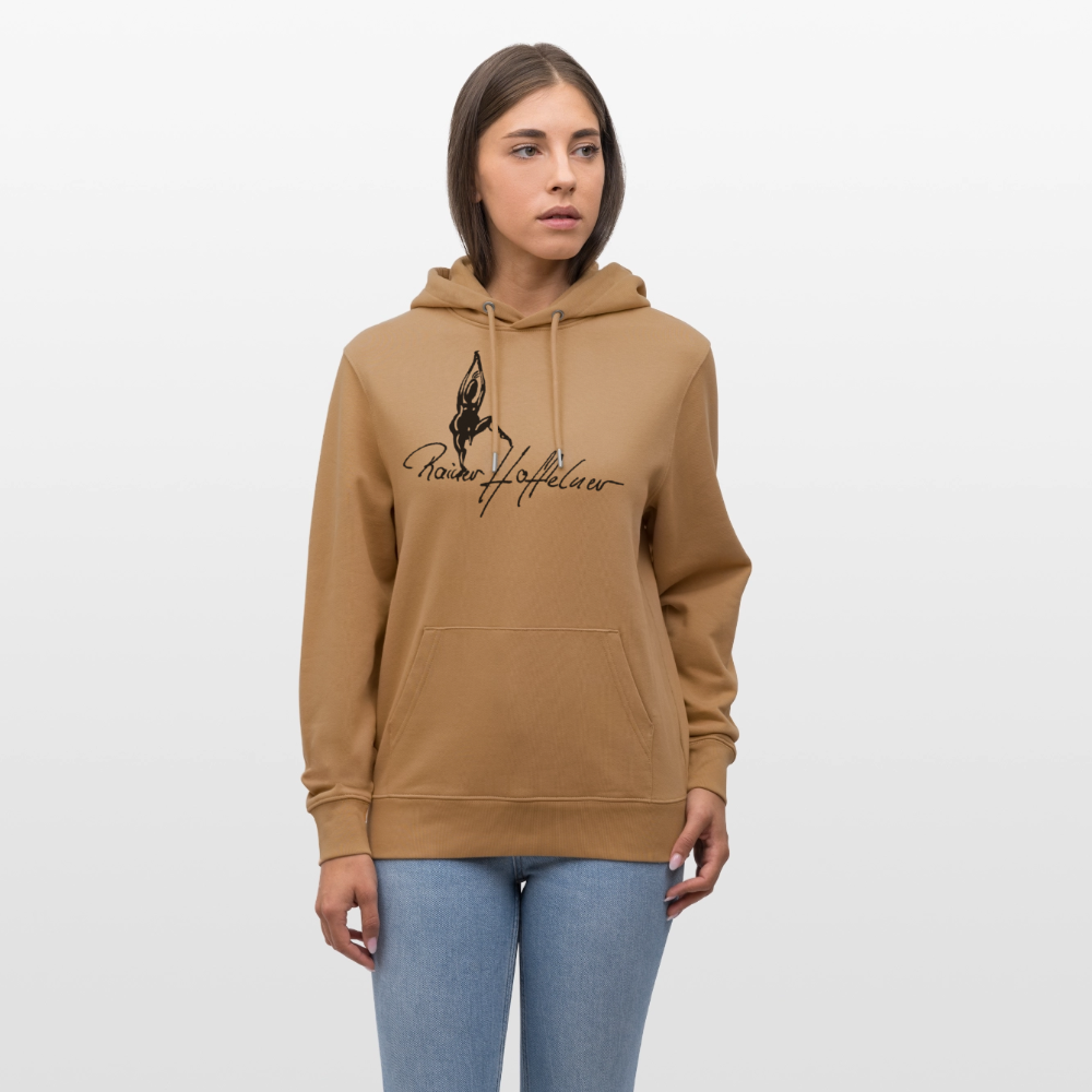 Unisex Bio-Hoodie mit TUSCHEMÄNNCHEN PRINT - Karamell