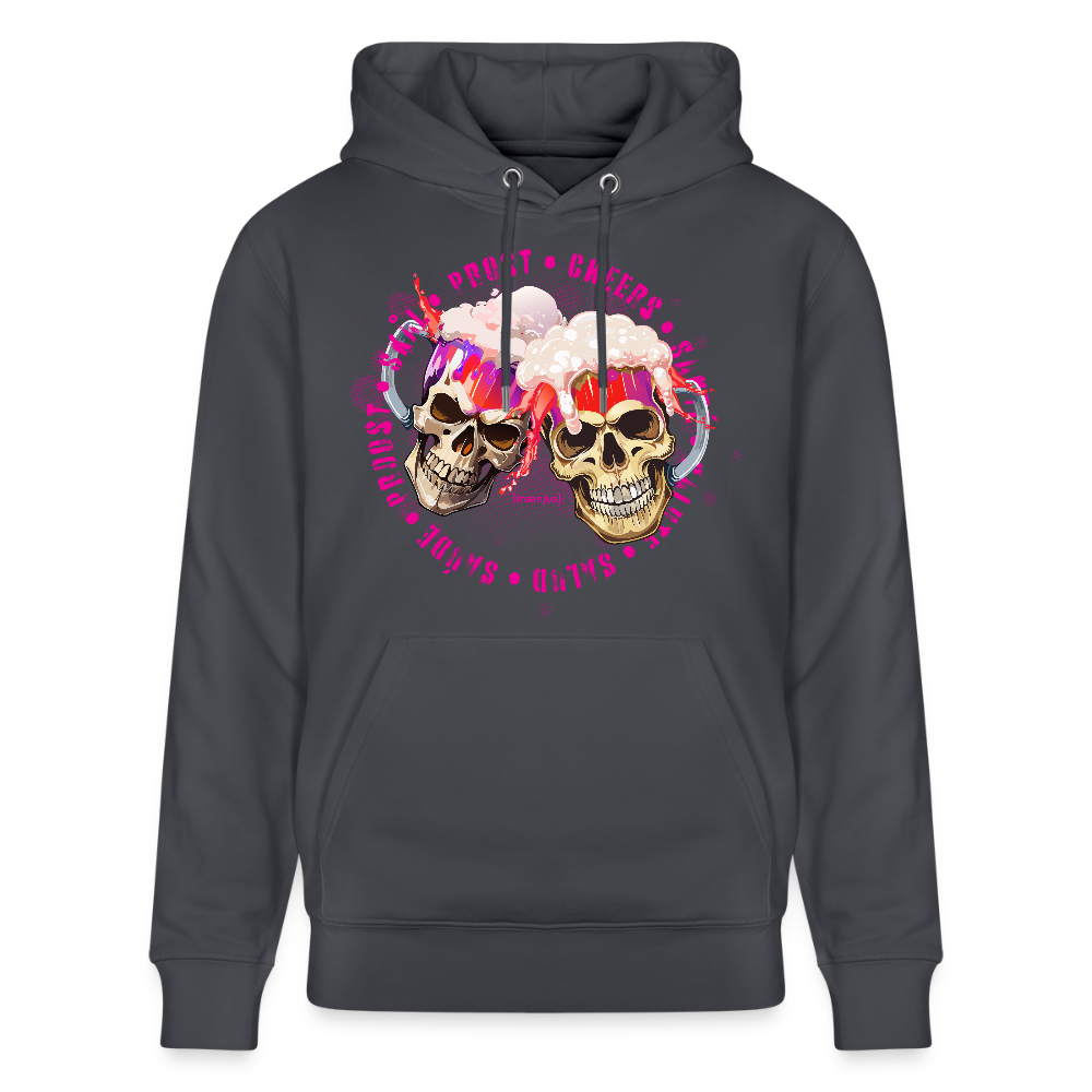 Unisex Bio-Hoodie mit OKTOBERFEST SKULL GIRL PRINT - Indigoblau
