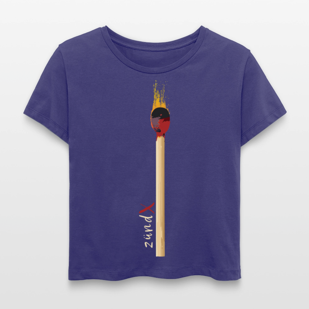 Frauen Bio Rundhals T-Shirt mit zündX PRINT - Dämmerung