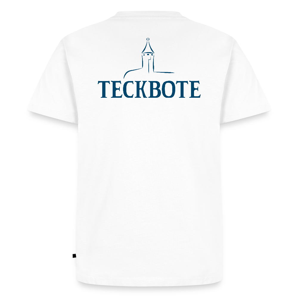 Männer Premium T-Shirt mit TECKBOTE PRINT - Weiß