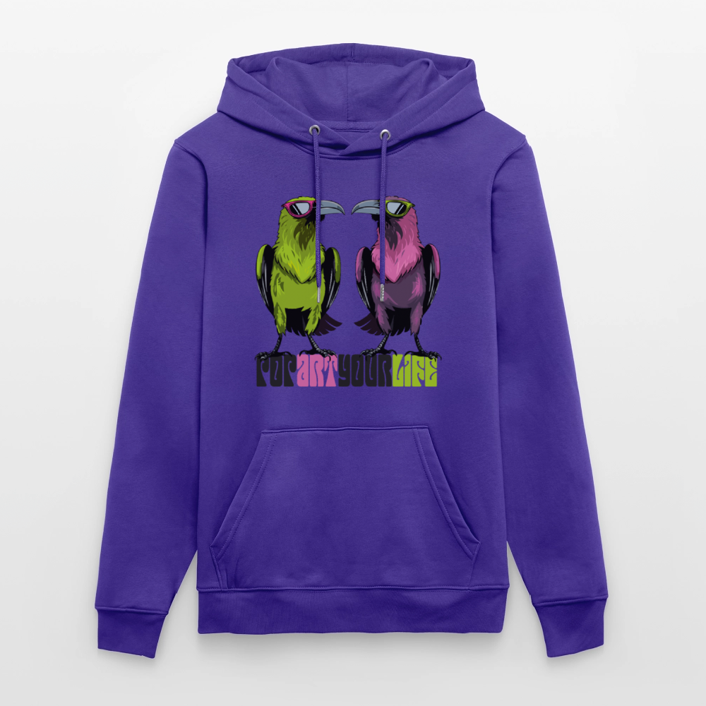 Unisex Hoodie mit POPART YOUR LIFE PRINT - Purple Love