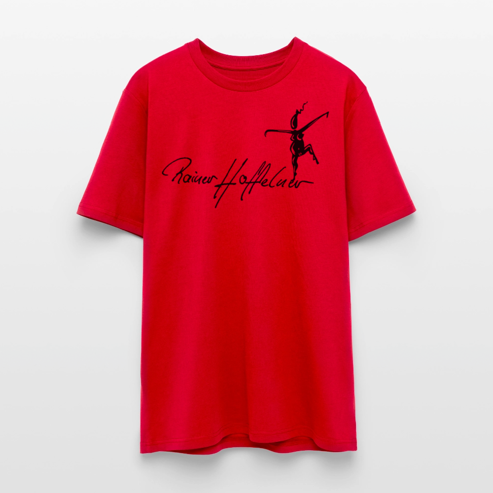 Unisex Bio-T-Shirt mit TUSCHEWEIBCHEN PRINT - Rot