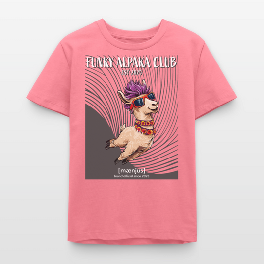 MNJS TEENS Bio T-Shirt mit FUNKY ALPAKA CLUB PRINT - Pink