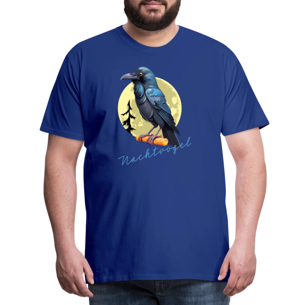Männer Premium T-Shirt mit NACHTVOGEL PRINT - Königsblau