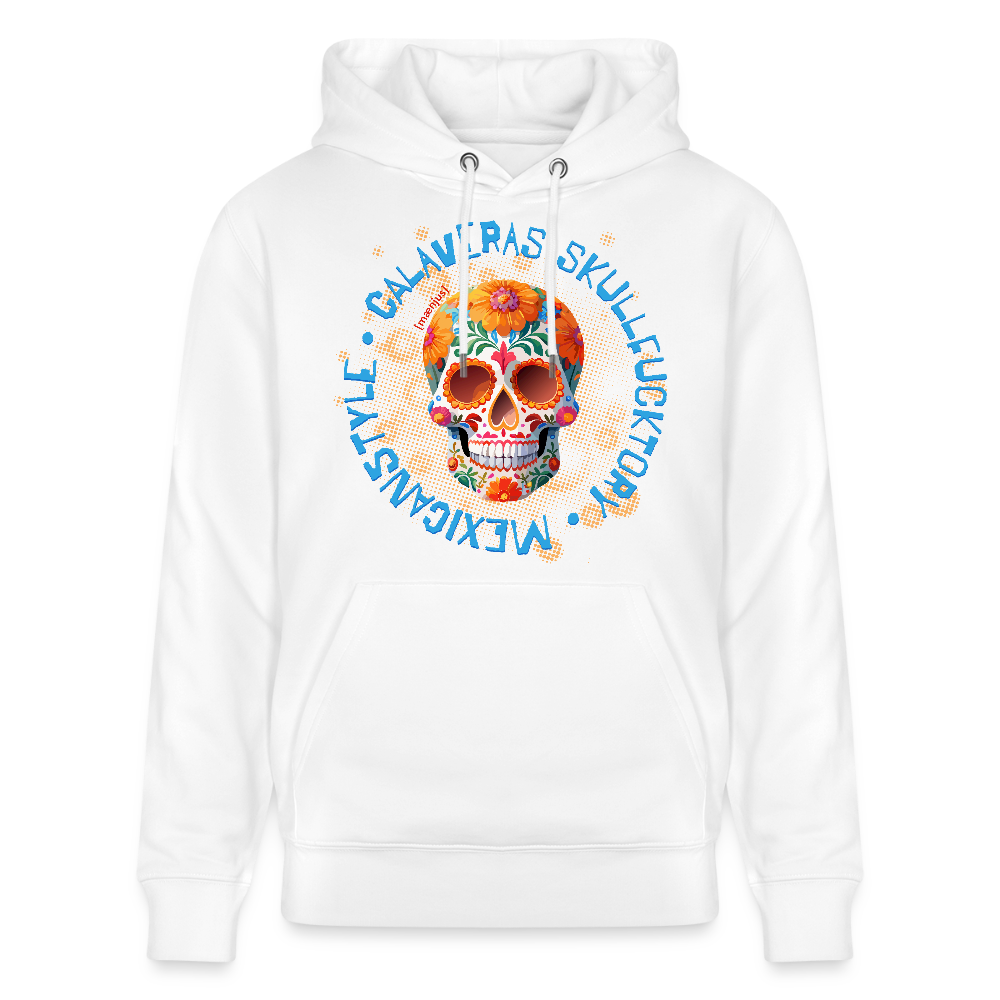 Unisex Hoodie mit CALAVERAS MEXICANSTYLE PRINT - Weiß