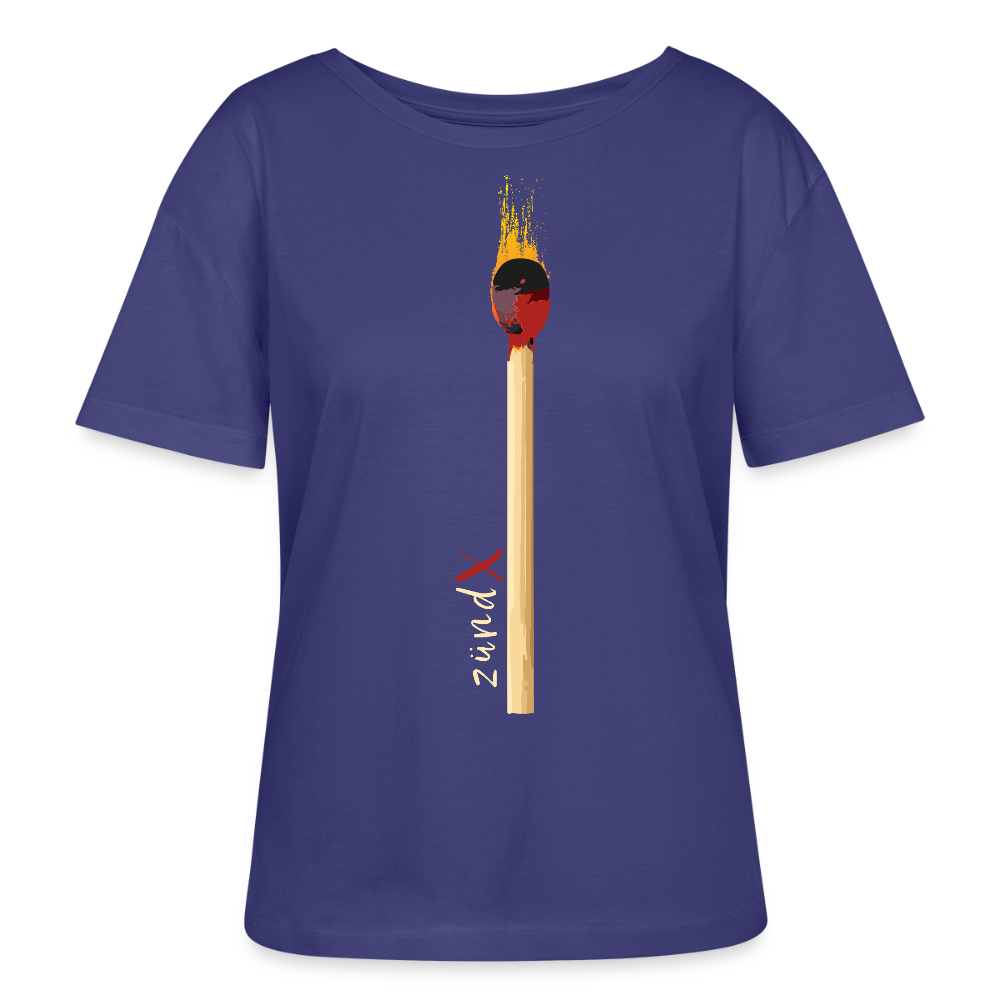Frauen Bio Rundhals T-Shirt mit zündX PRINT - Dämmerung