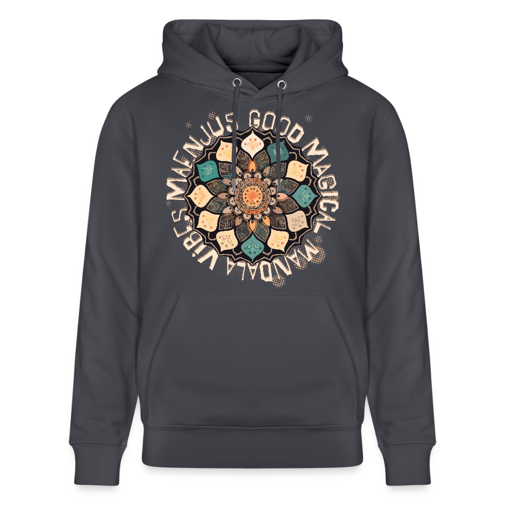 Unisex Bio-Hoodie mit MANDALA VIBES PRINT - Indigoblau