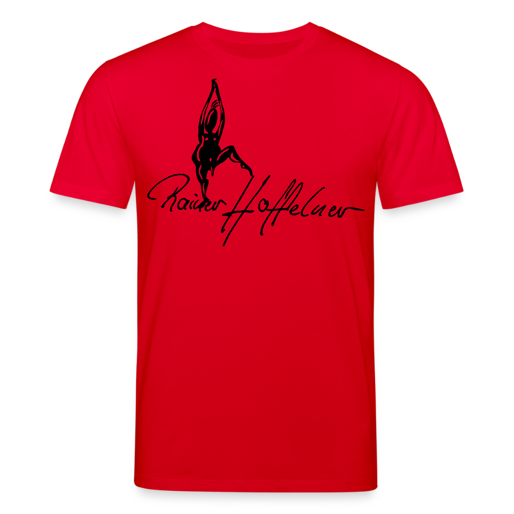 Unisex Bio-T-Shirt mit TUSCHEMÄNNCHEN PRINT - Rot