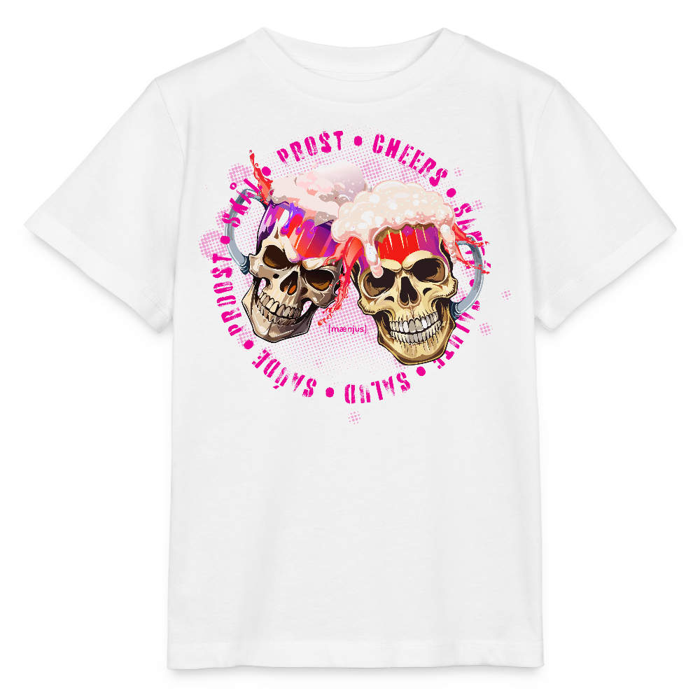MNJS KIDS Bio T-Shirt mit OKOTBERFEST EDITION GIRLS PRINT - Weiß