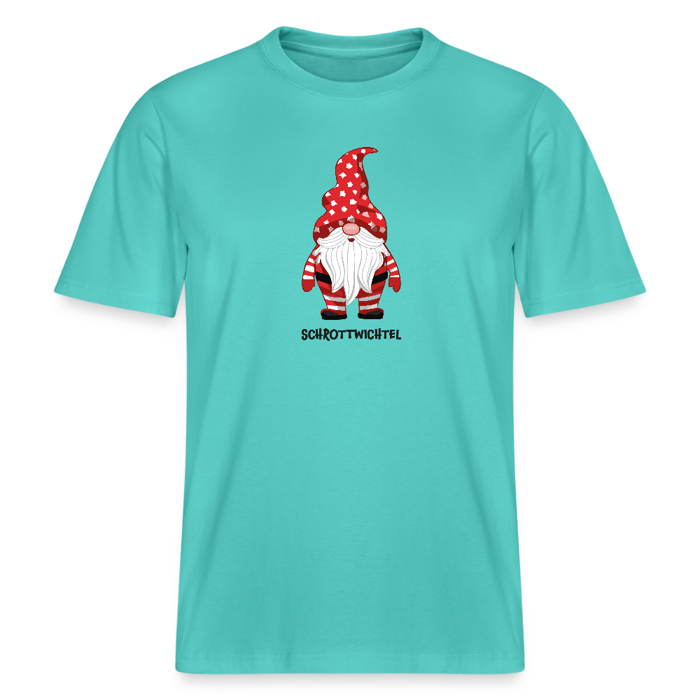 Unisex Bio-T-Shirt mit SCHROTTWICHTEL PRINT - Poolblau