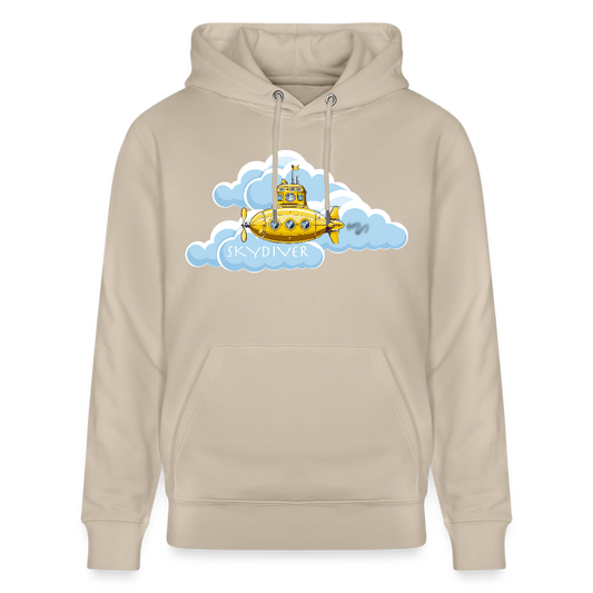 Unisex Hoodie mit SKYDIVER PRINT - Beige