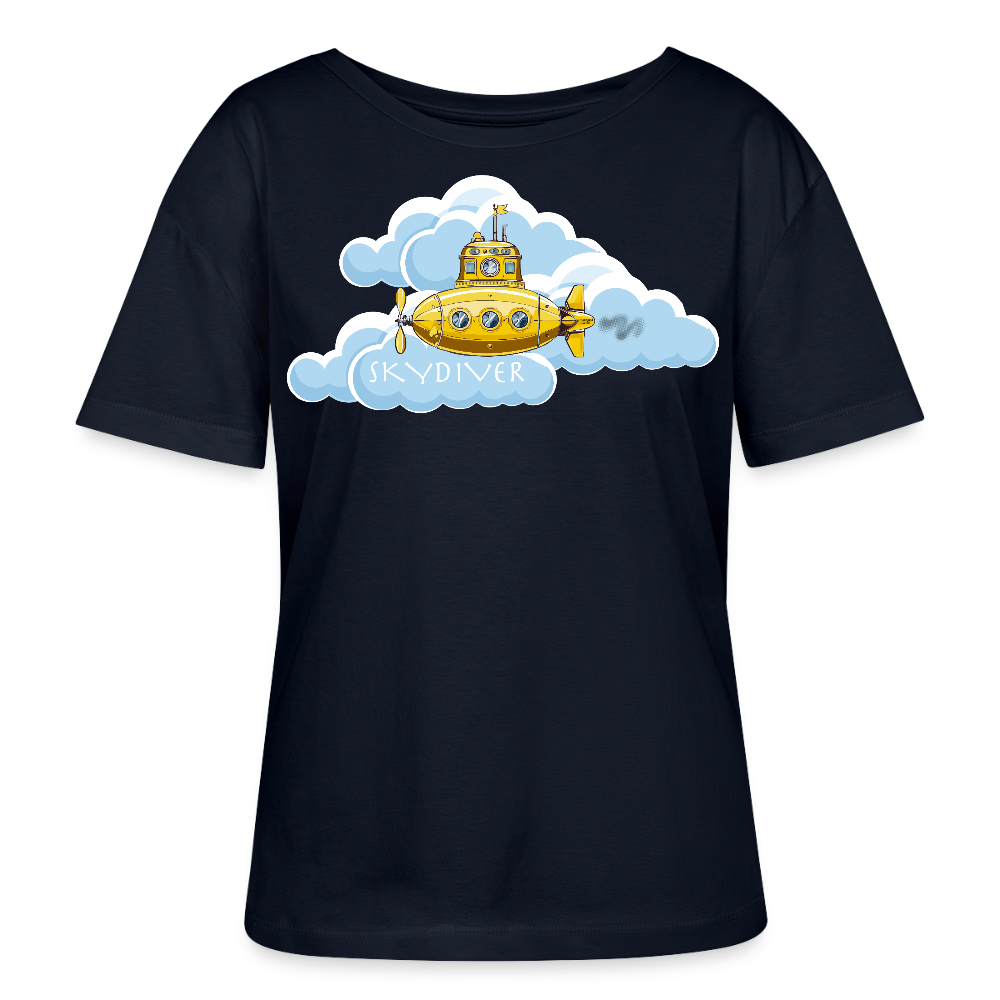 Frauen T-Shirt mit SKYDIVER PRINT - Navy