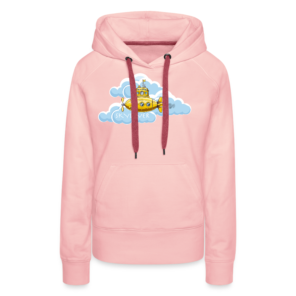 Frauen Premium Hoodie mit SKYDIVER PRINT - Kristallrosa