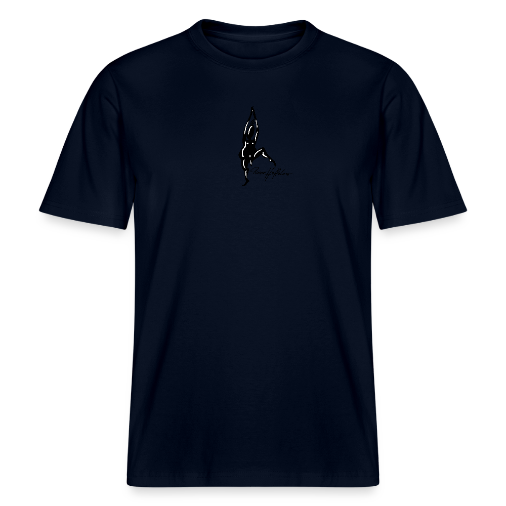 Unisex Bio-T-Shirt mit TUSCHEMÄNNCHEN PRINT - Navy