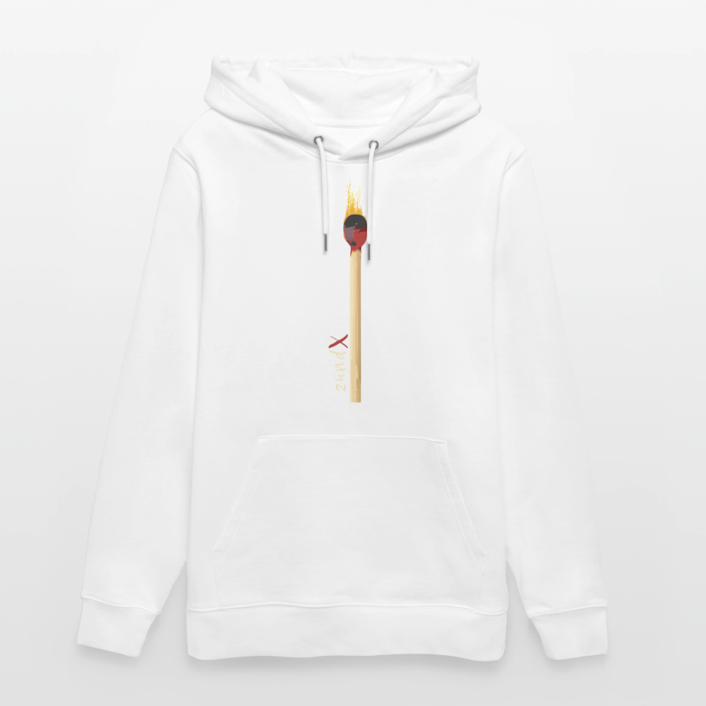 Unisex Hoodie mit zündX PRINT - Weiß