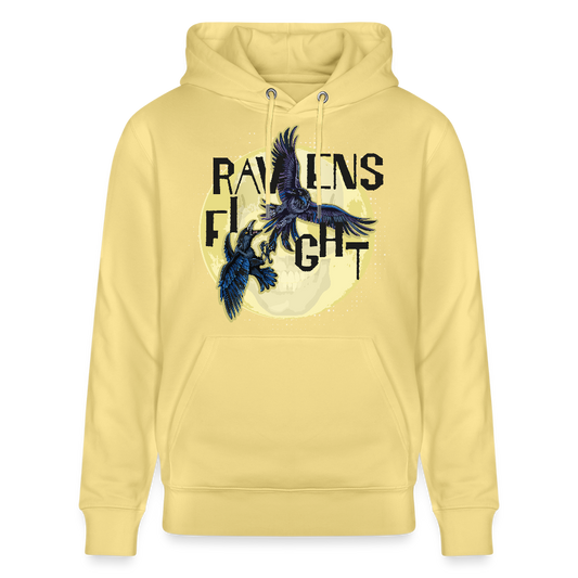 Unisex Hoodie mit RAVENS FIGHT PRINT - Gelb Viva