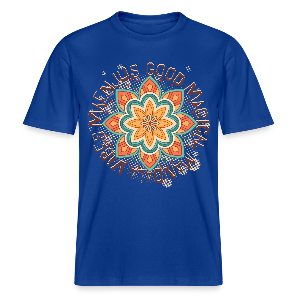 Unisex Bio-T-Shirt mit MANDALA VIBES PRINT - Dunkelblau