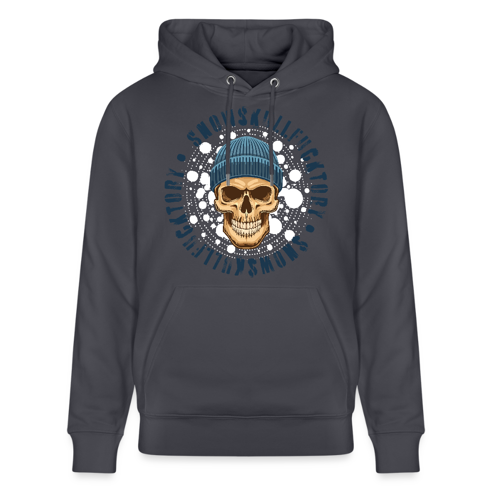 Unisex Hoodie mit SNOWSKULL PRINT - Indigoblau