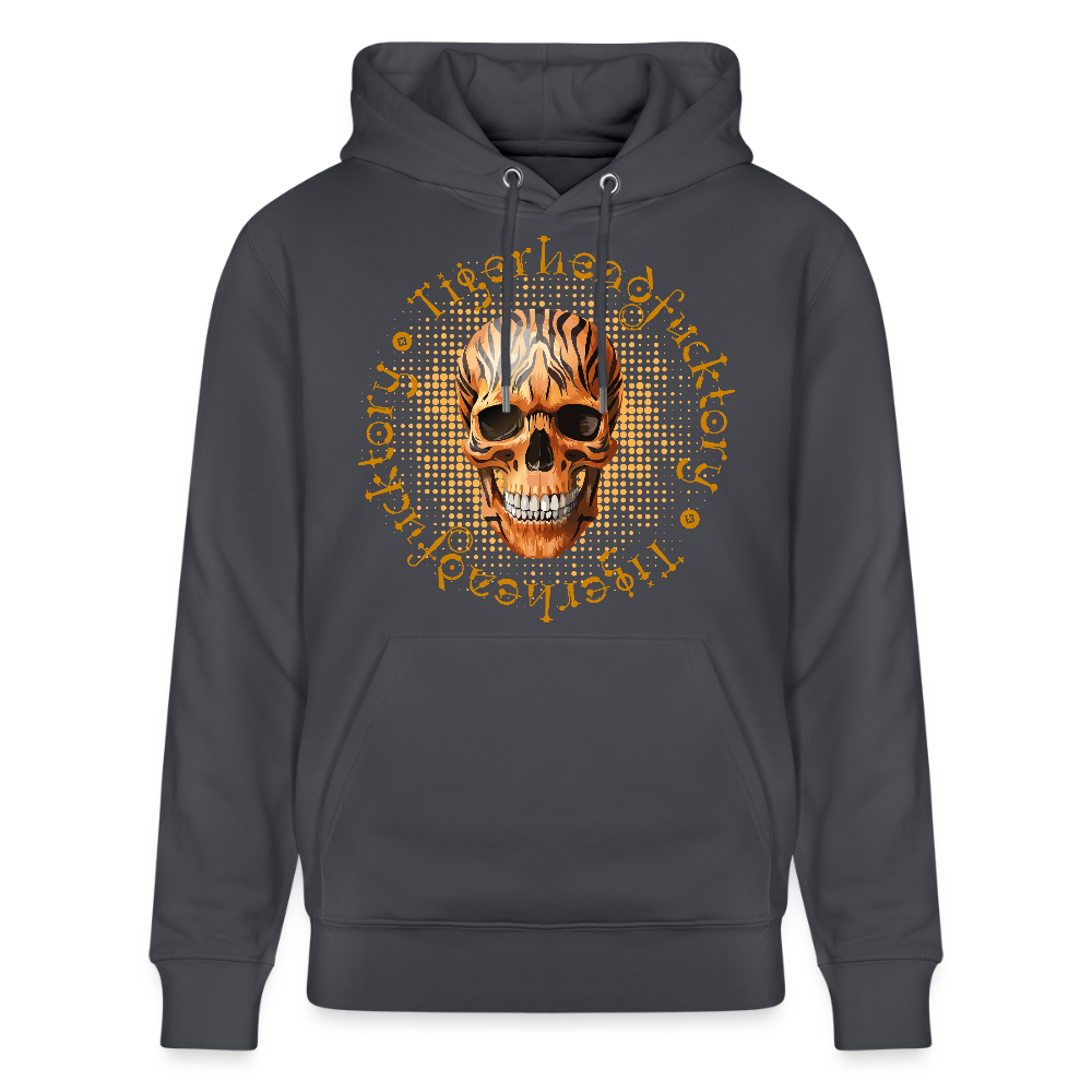Unisex Hoodie mit TIGERHEAD SKULL PRINT - Indigoblau